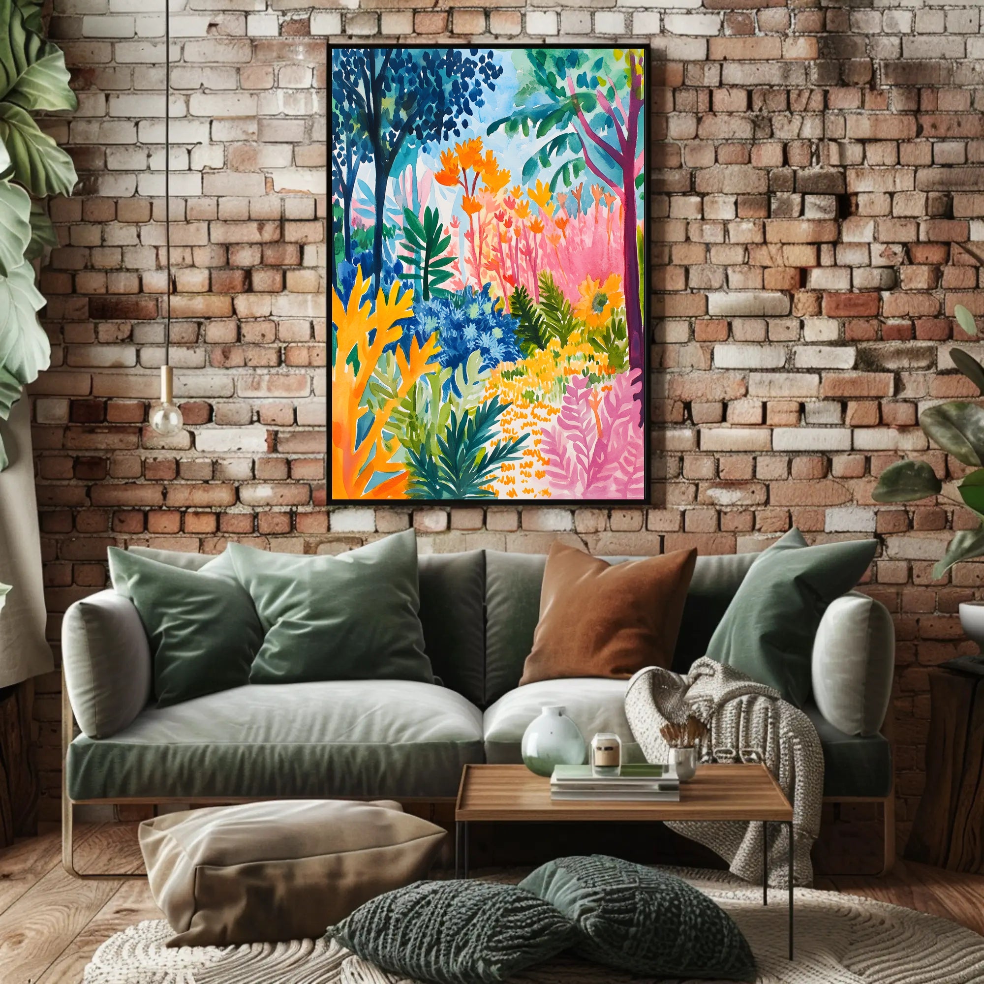 Tropical Jungle Vibe: Abstract, Artistic, or Pop Culture Poster