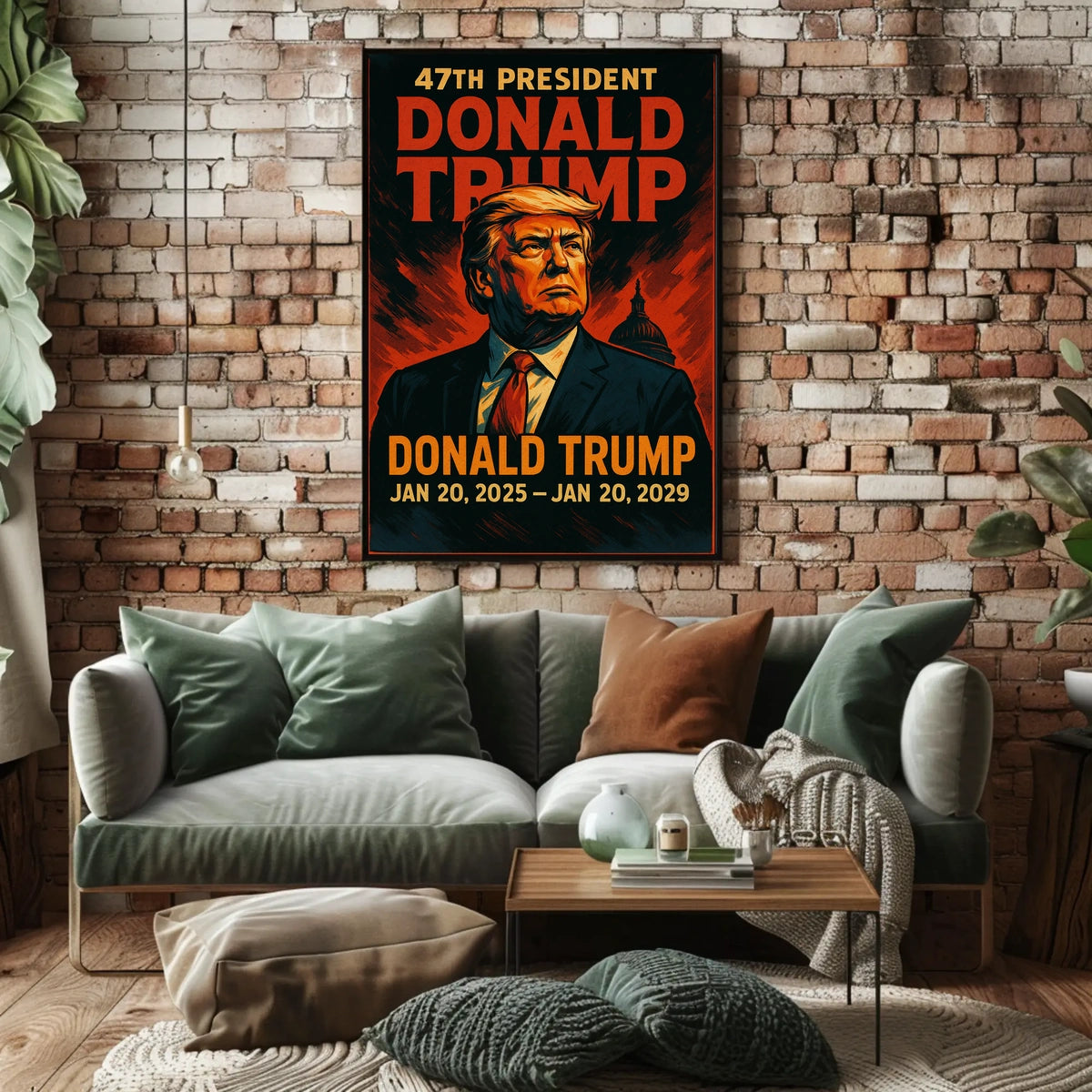 Donald Trump Visionary Patriot Expressionism Poster