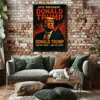 Donald Trump Visionary Patriot Expressionism Poster