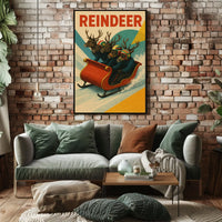 Reindeer Racing Adventure Poster