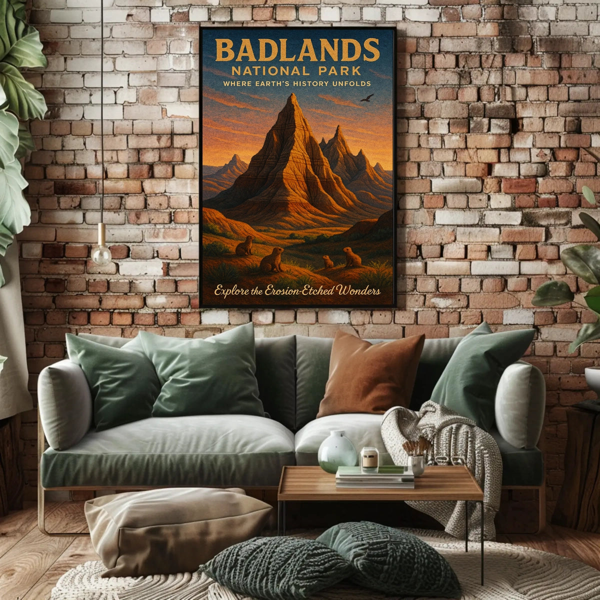 Badlands National Park Erosion-Etched Poster