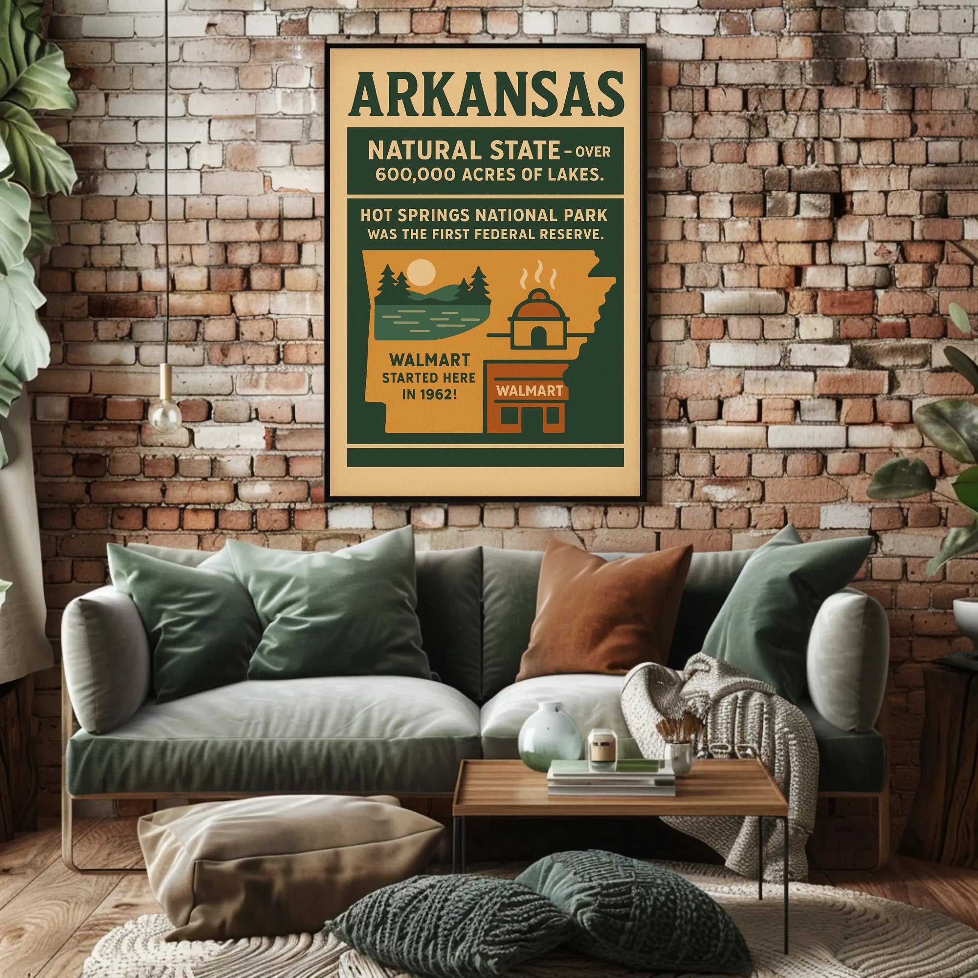 Discover Arkansas The Natural State Poster