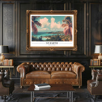 Stunning St. Barth Coastal Escape Travel Poster