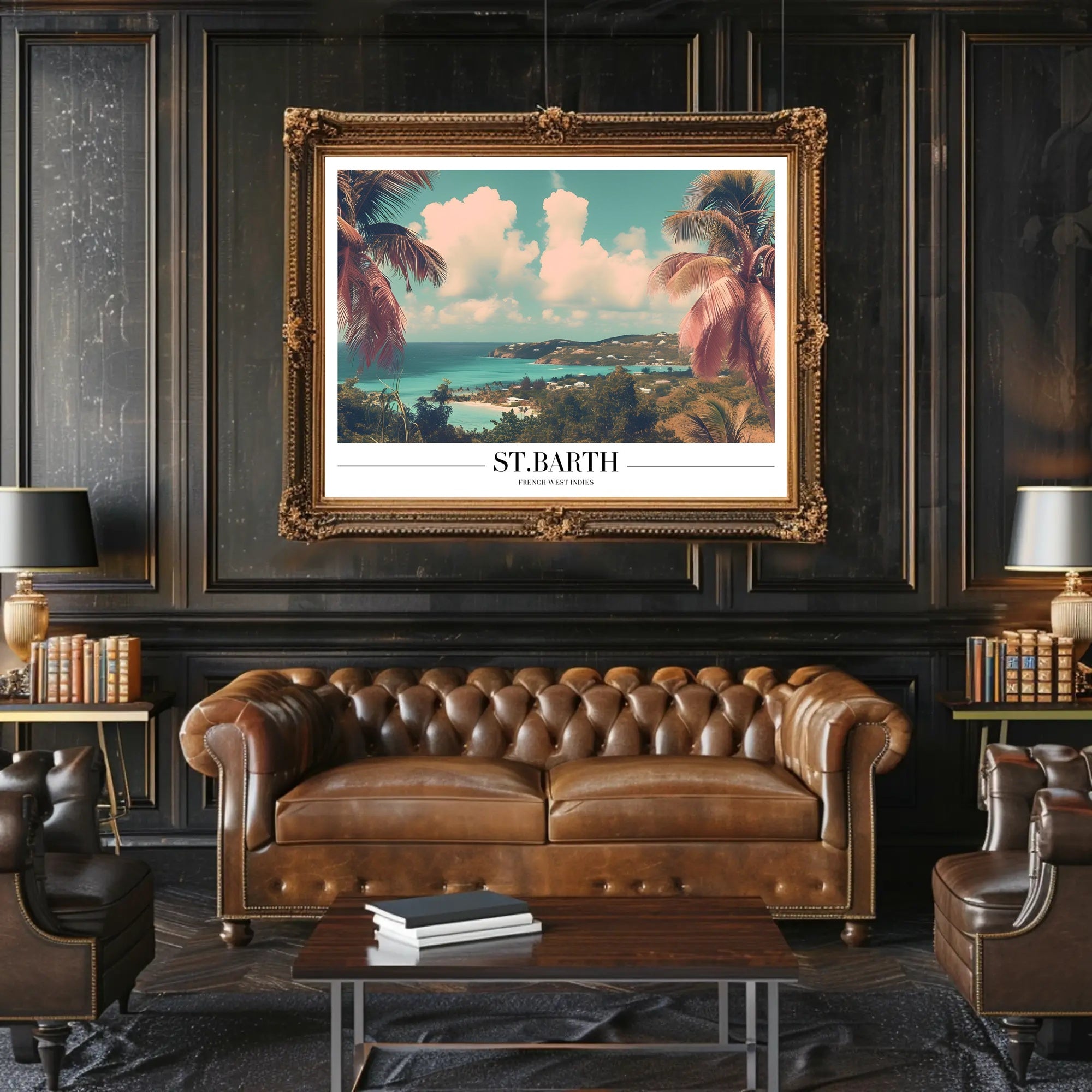 Stunning St. Barth Coastal Escape Travel Poster