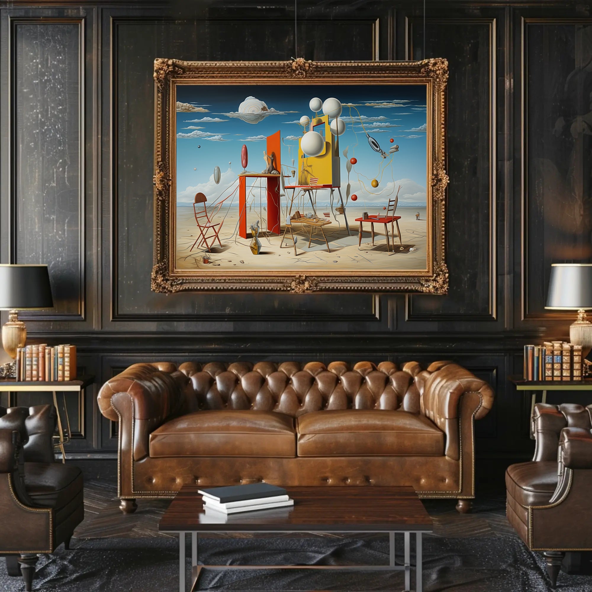 Surreal Desert Dreamscape Artistic Poster