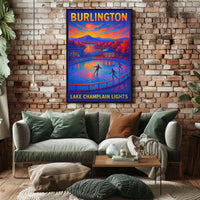 Burlington Lake Champlain Lights Poster