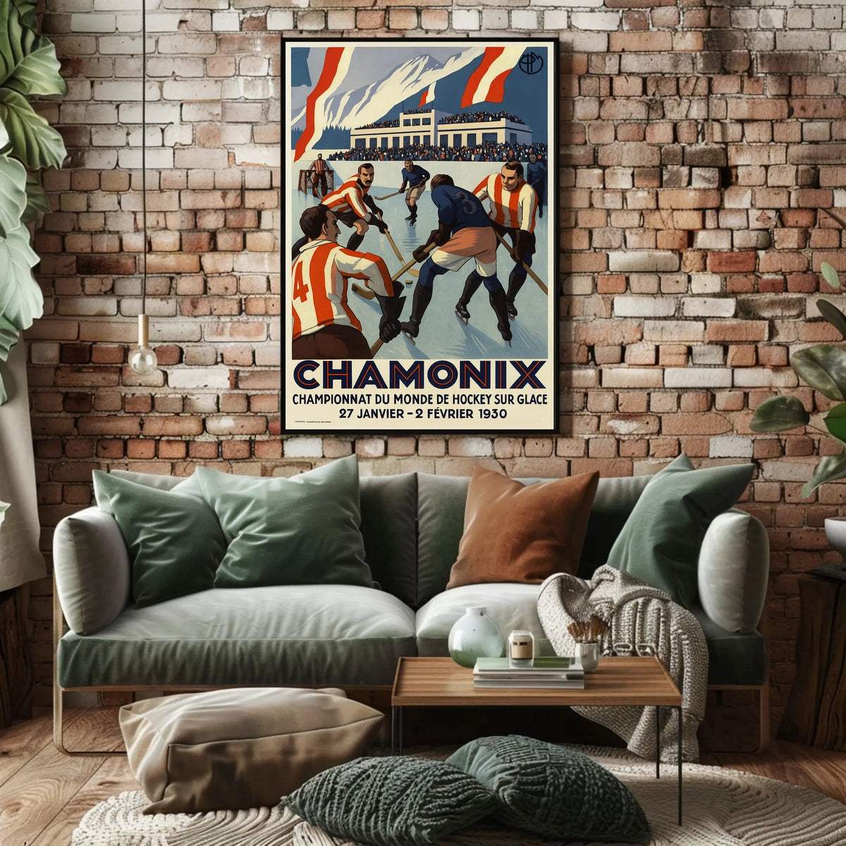Chamonix Ice Hockey World Championship Poster
