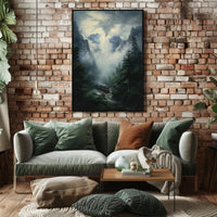 Journey Through The Misty Mountains Poster PosterGoat