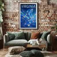 Virginia A Kaleidoscope Of Color Poster
