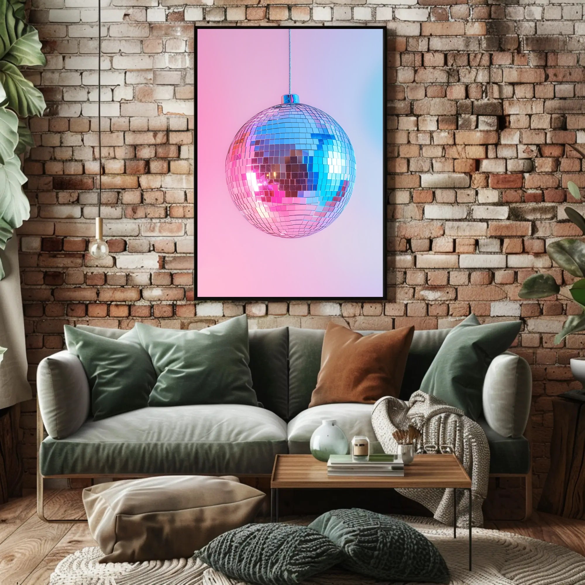 Disco Ball Extravaganza: Retro Nightlife Music or Concert Poster PosterGoat