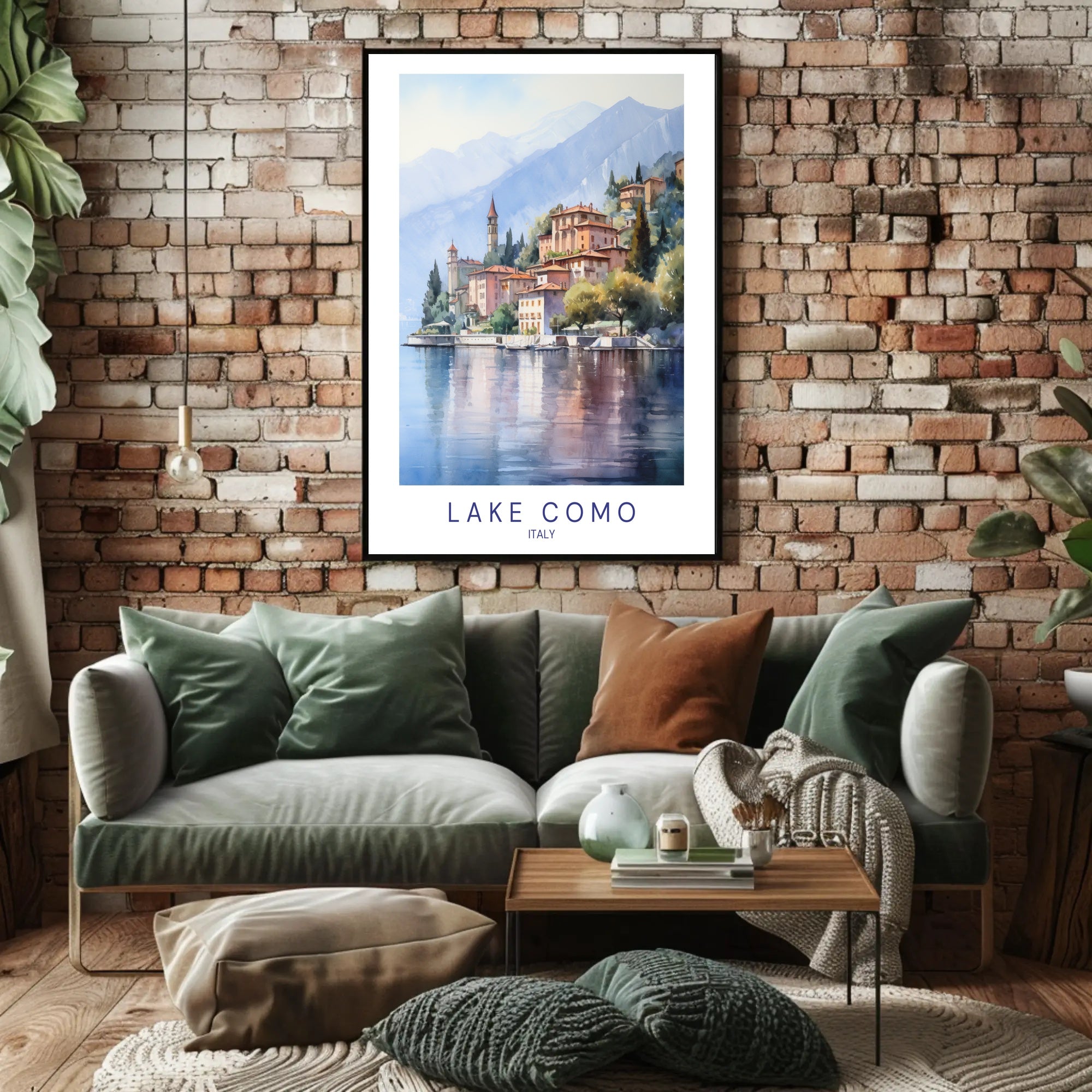 Lake Como Serene Escape Travel Poster PosterGoat