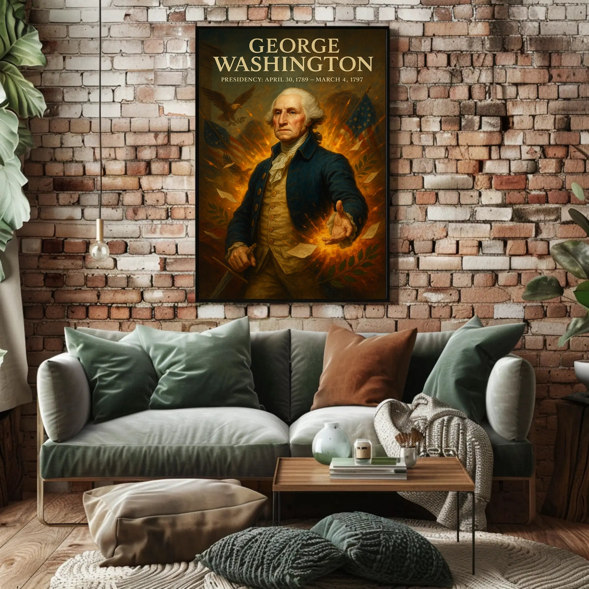 George Washington Presidential Legacy Historical Poster