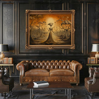 Surreal Dreamscape: Mystical Walk Through Fantasy or Mythology Poster