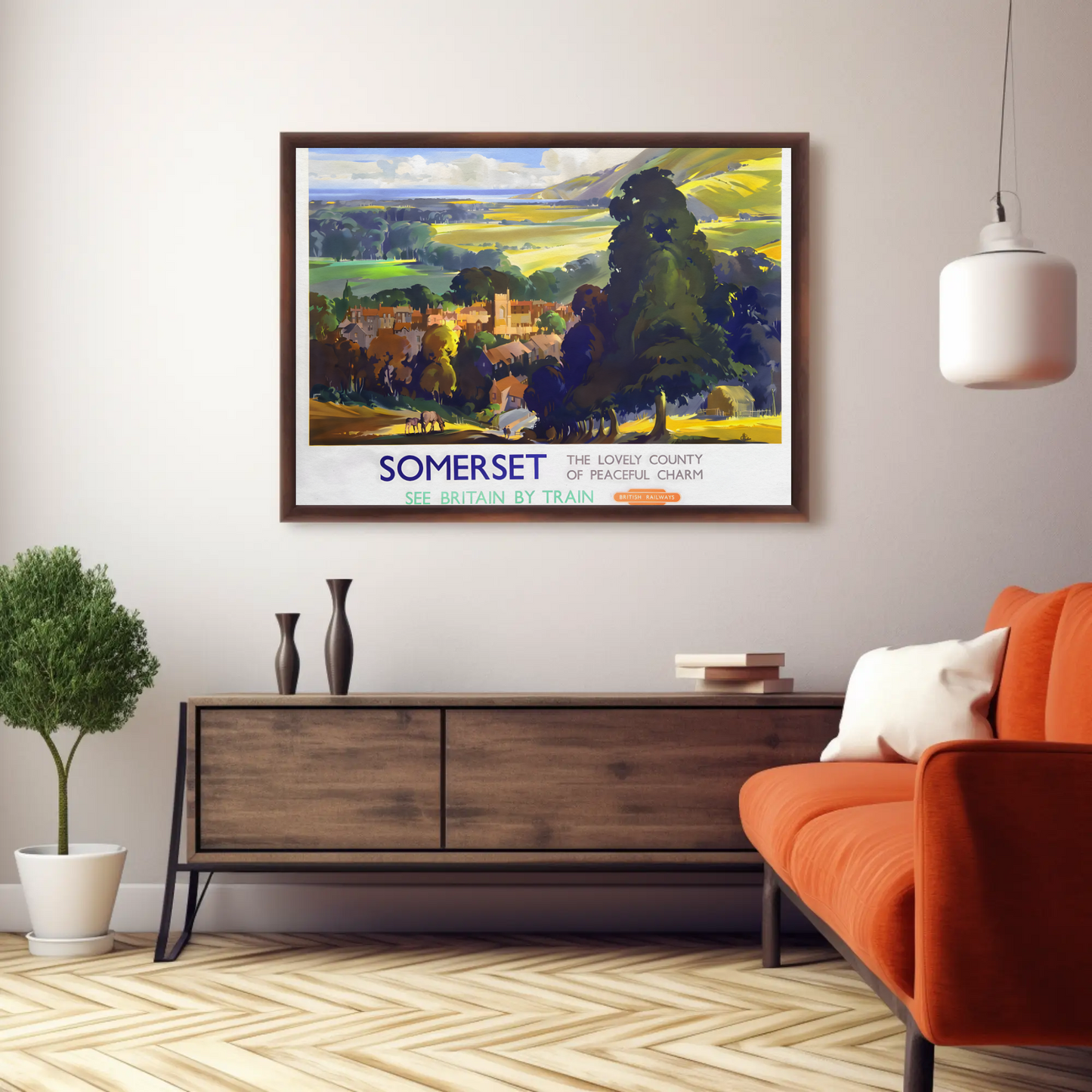 Somerset - The Lovely County of Peaceful Charm Poster