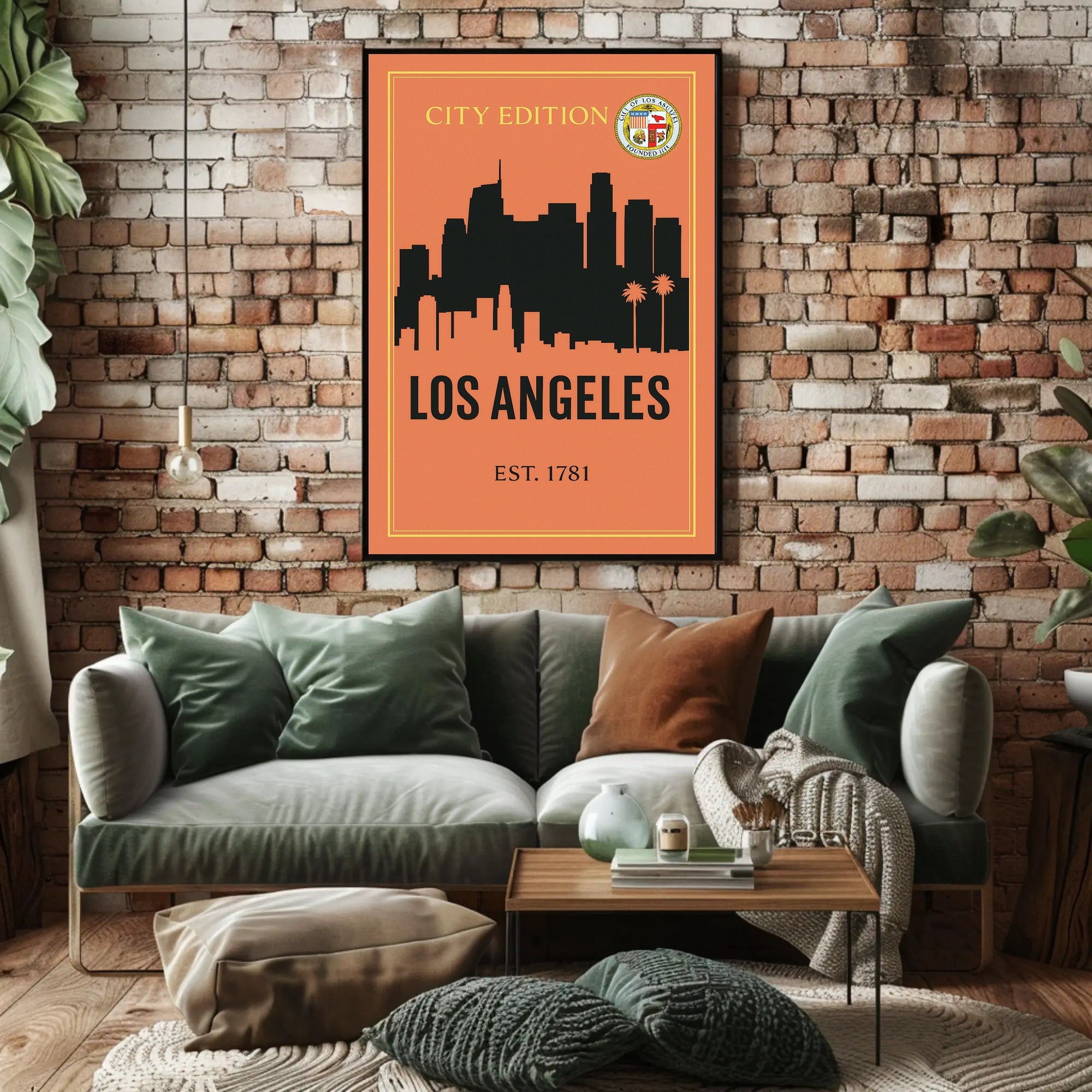 Los Angeles City Edition Poster PosterGoat