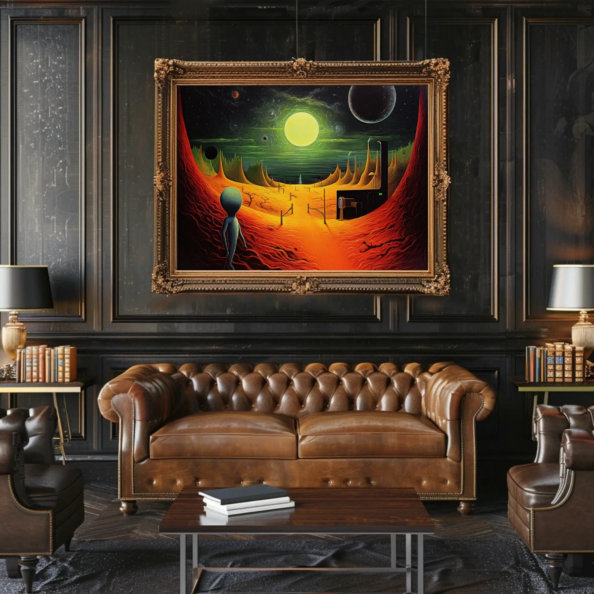 Alien Landscape Adventure Poster