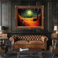 Alien Landscape Adventure Poster