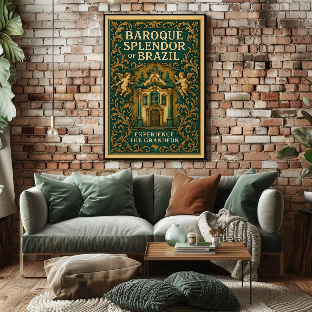 Baroque Splendor of Brazil Poster