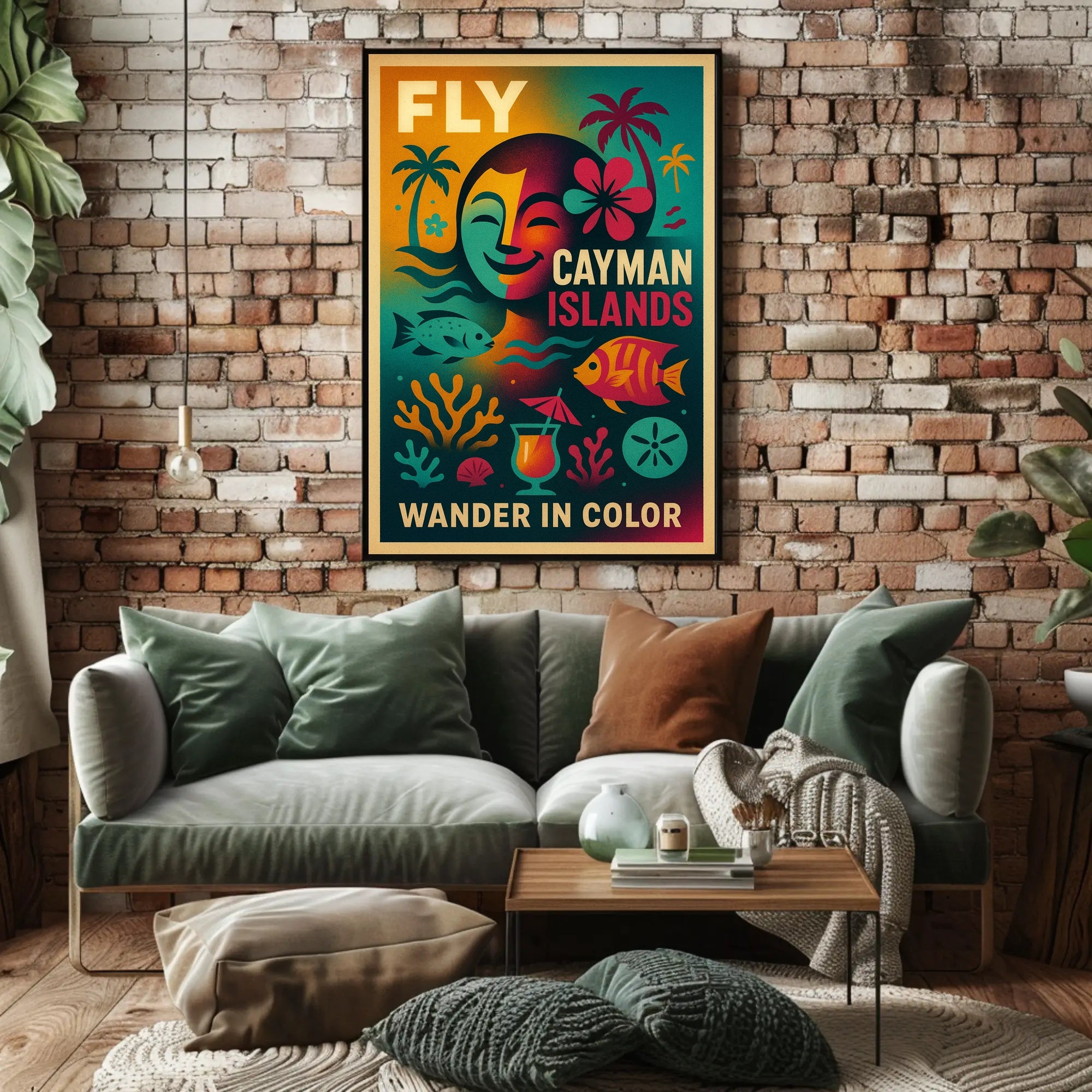 Wander in Color - Cayman Islands Poster