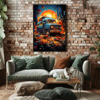 Urban Adventure At Sunset Poster