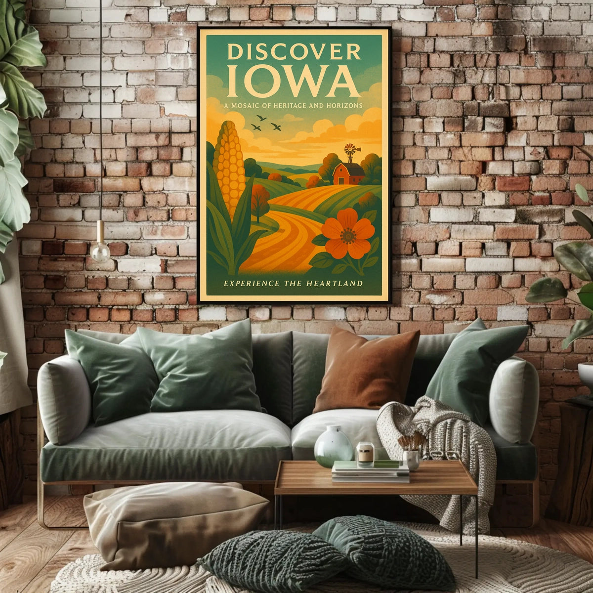 Discover Iowa Experience the Heartland Poster