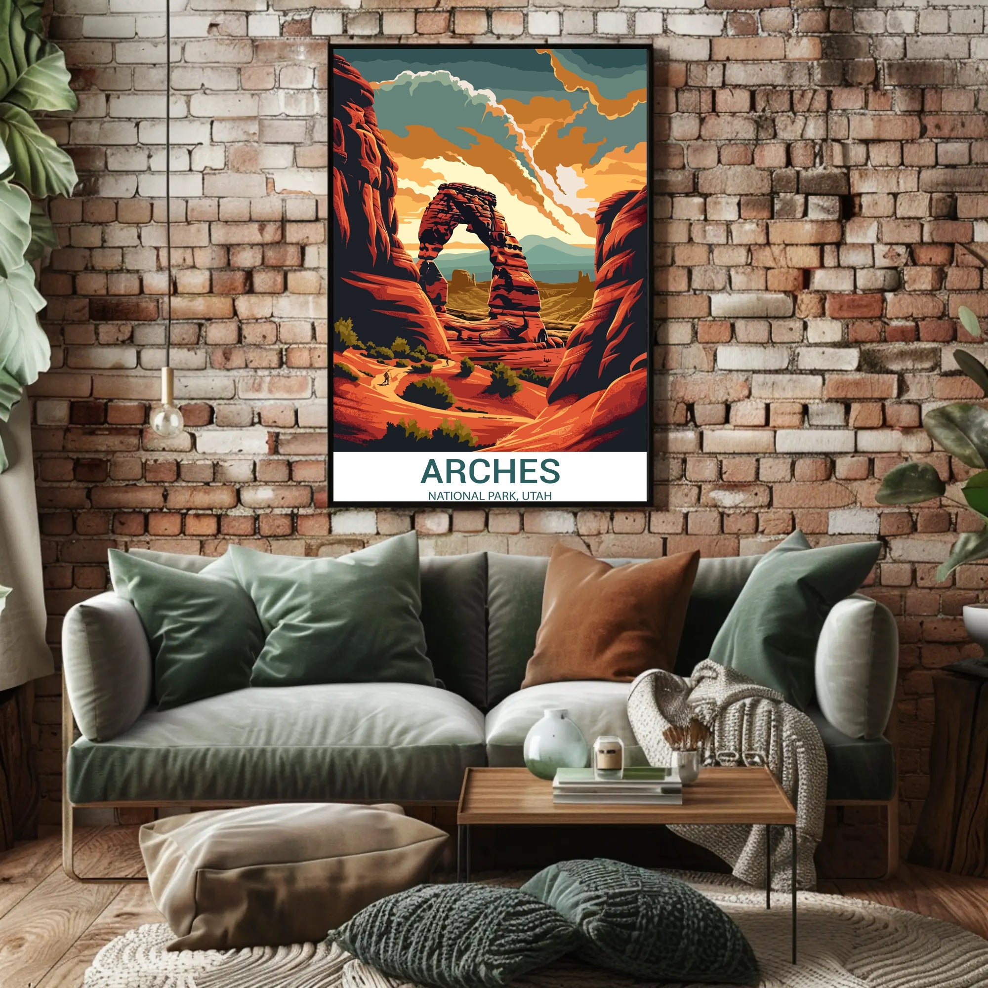 Delicate Arch Vibrant National Park Poster