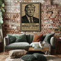 Donald Trump 47Th President Tribute Patriotic Leadership Wall Art Collection Poster