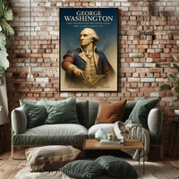 George Washington Portrait Celebrating America's Historical Legacy Poster