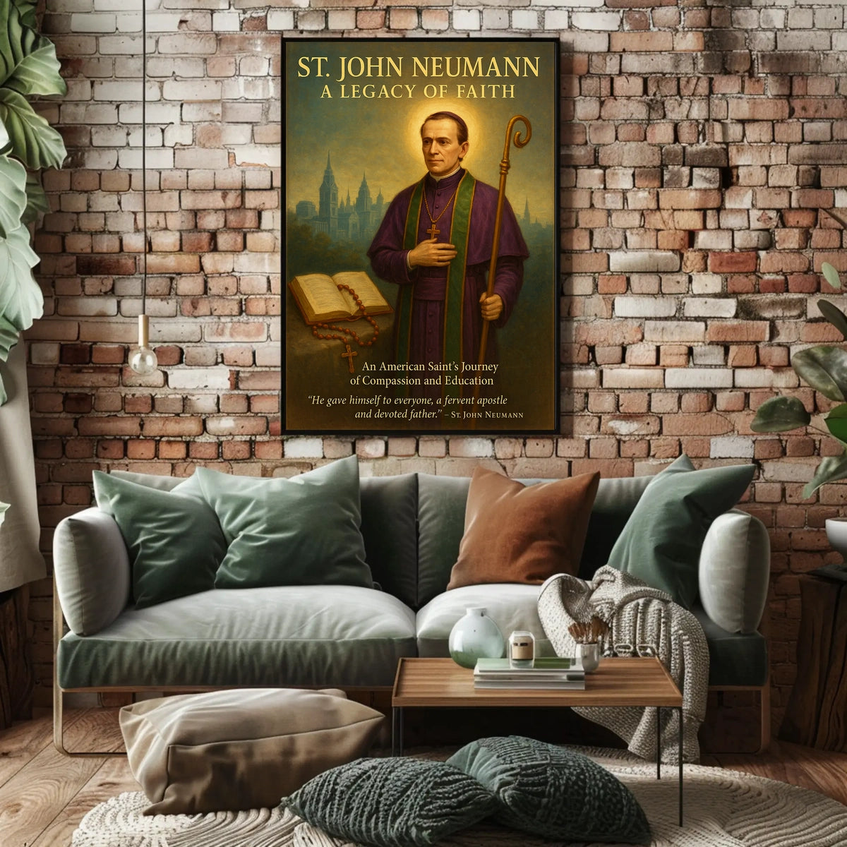St. John Neumann A Legacy of Faith Poster