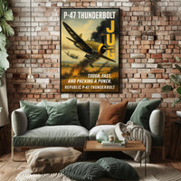 Republic P-47 Thunderbolt The Jug Poster PosterGoat