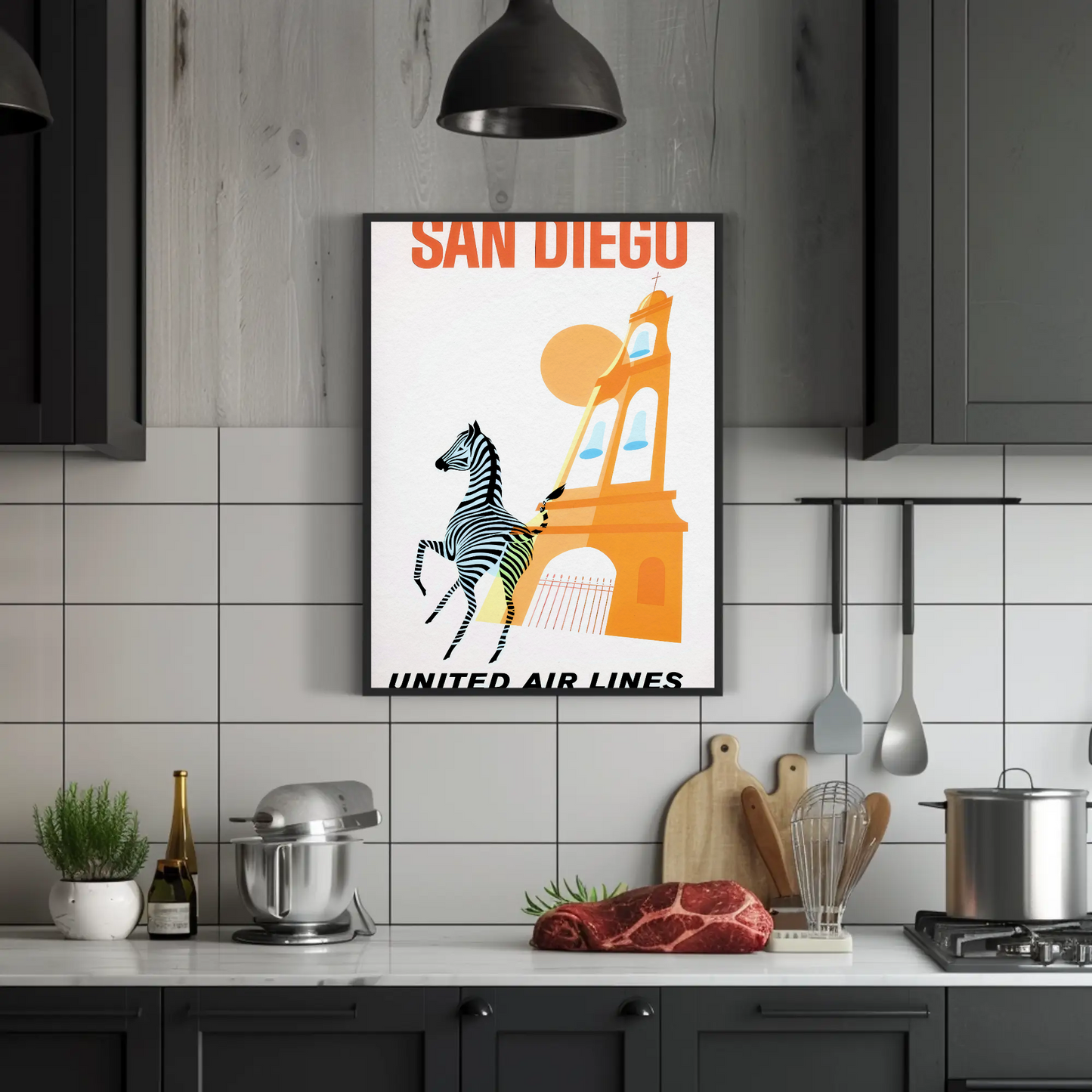 San Diego - United Air Lines Poster