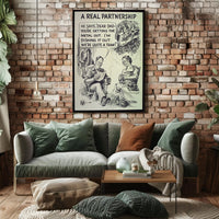 Vintage Soldier and Family WWII Propaganda Poster