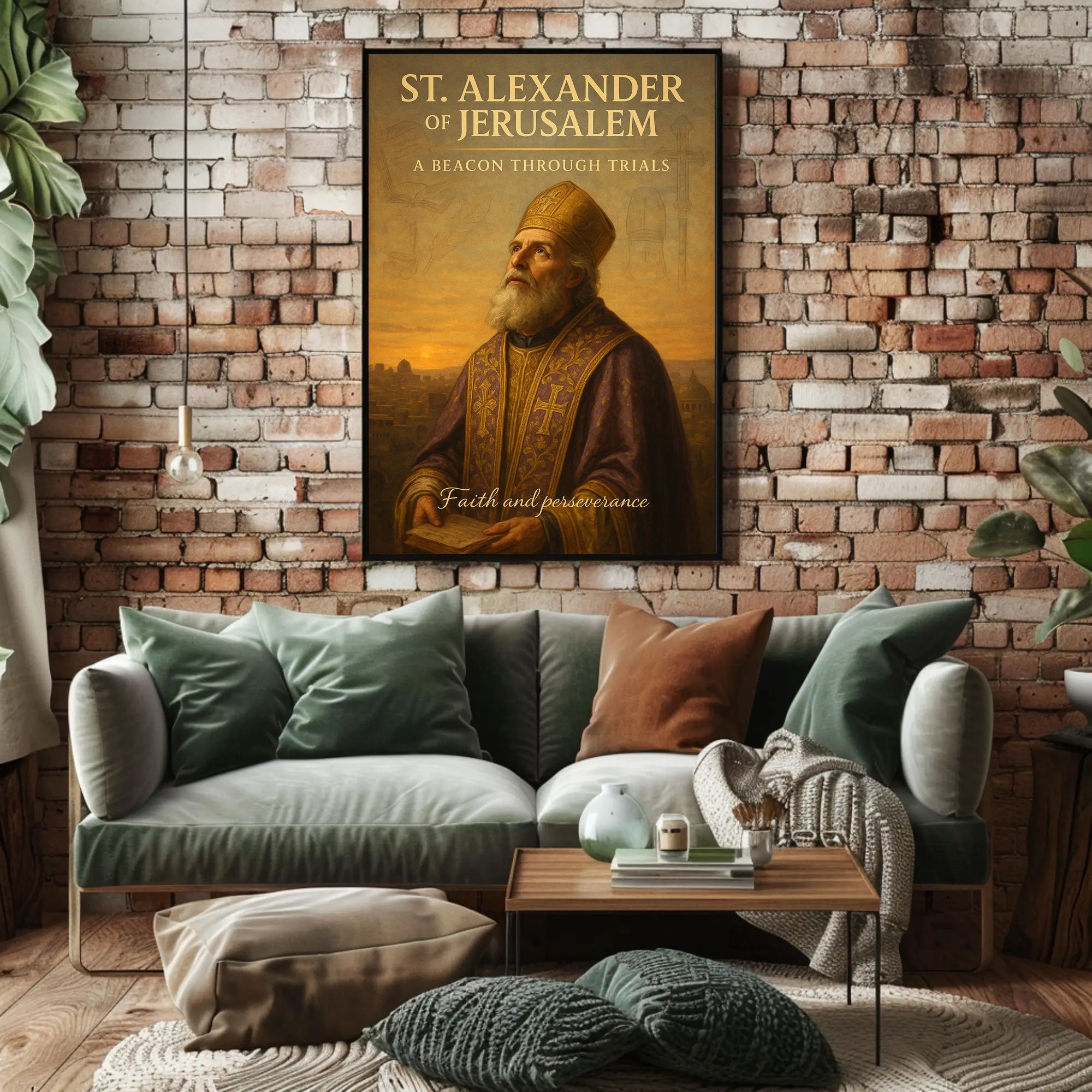 St. Alexander of Jerusalem A Beacon Through Trials Poster PosterGoat