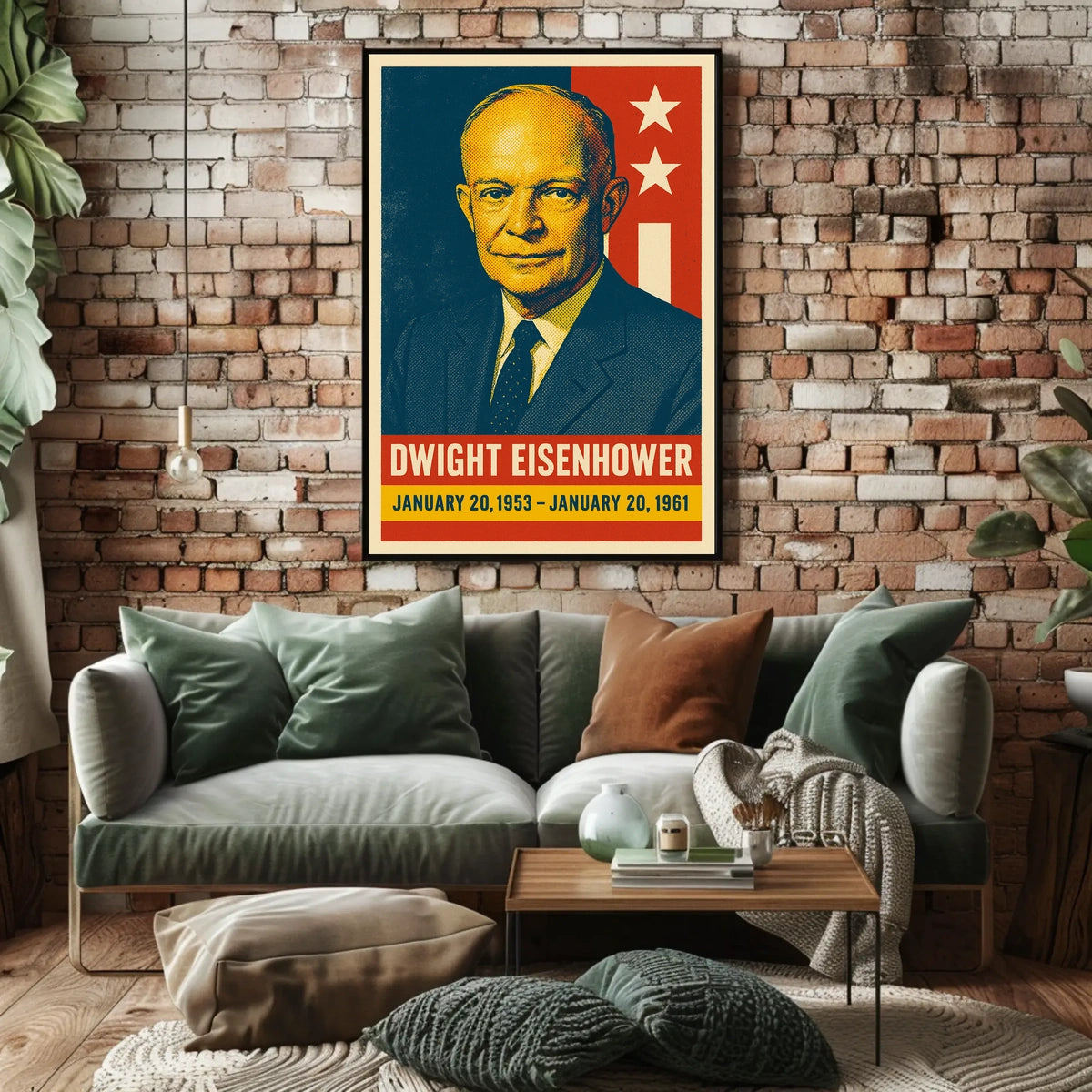 Eisenhower Presidency Retro Pop Art Poster