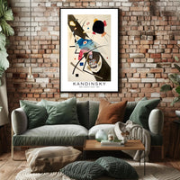 Kandinsky Zwei schwarze Flecke 1923 Poster