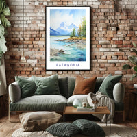 Patagonian Landscape Scenic View National Park Poster PosterGoat