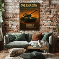 M26 Pershing A Symbol of Courage Poster