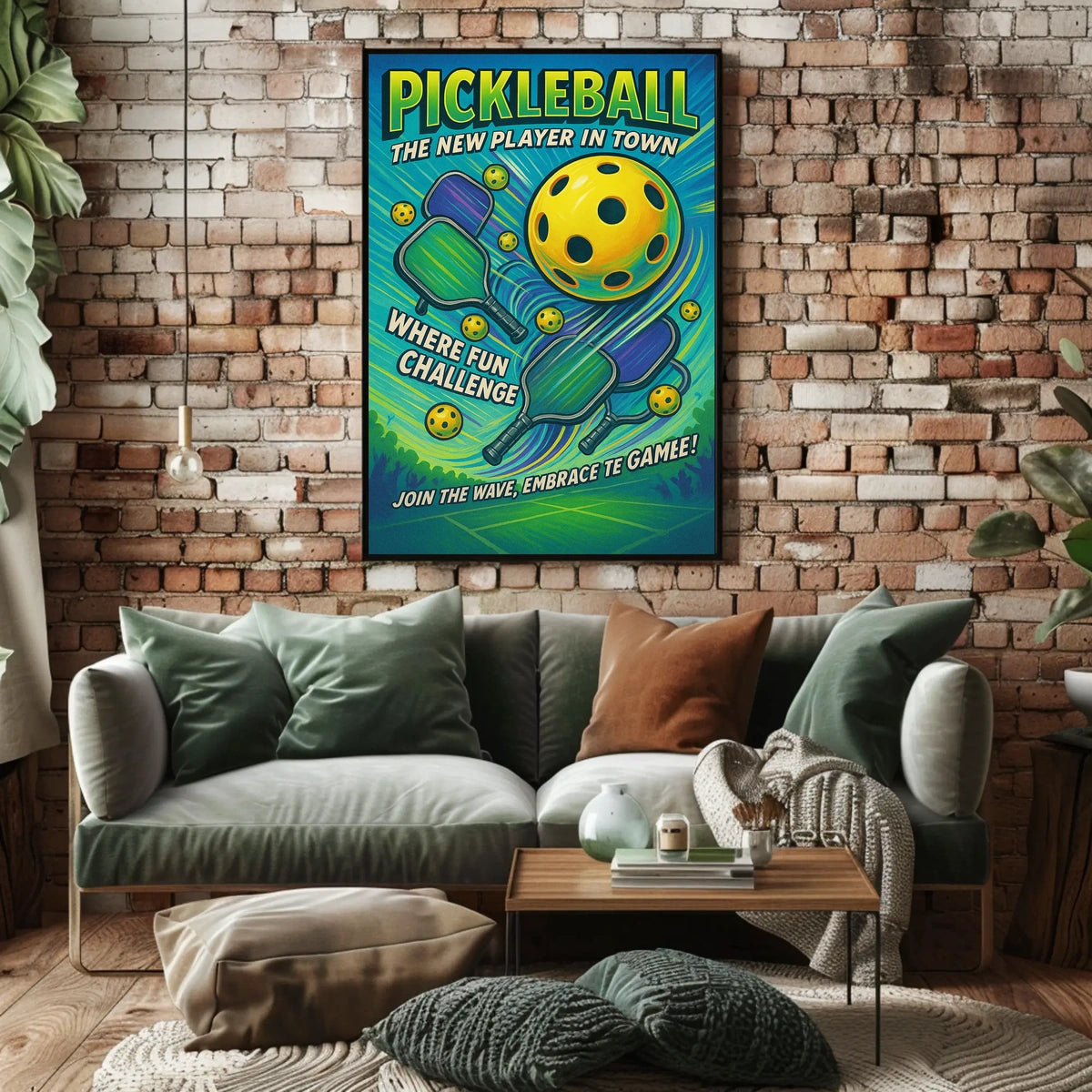 Pickleball The New Player in Town Poster