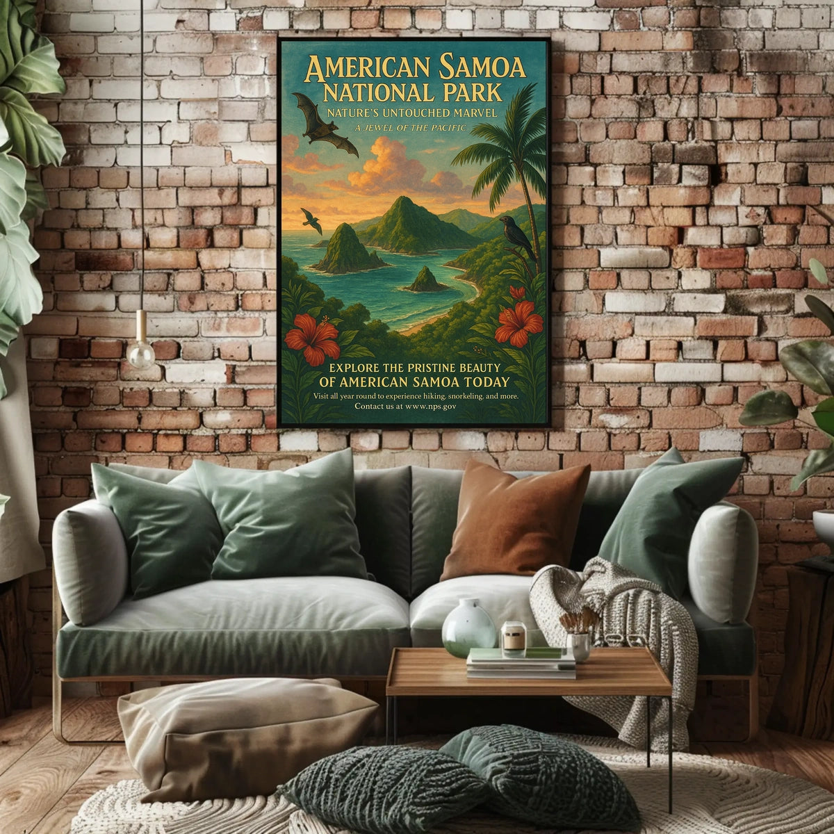 National Park of American Samoa Travel Poster