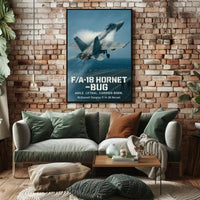 F/A-18 Hornet Athletic Poster