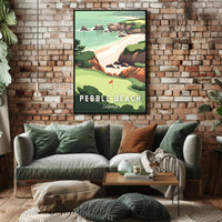 Pebble Beach Scenic Poster