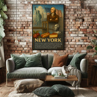 New York Heritage Poster Vintage Wall Art