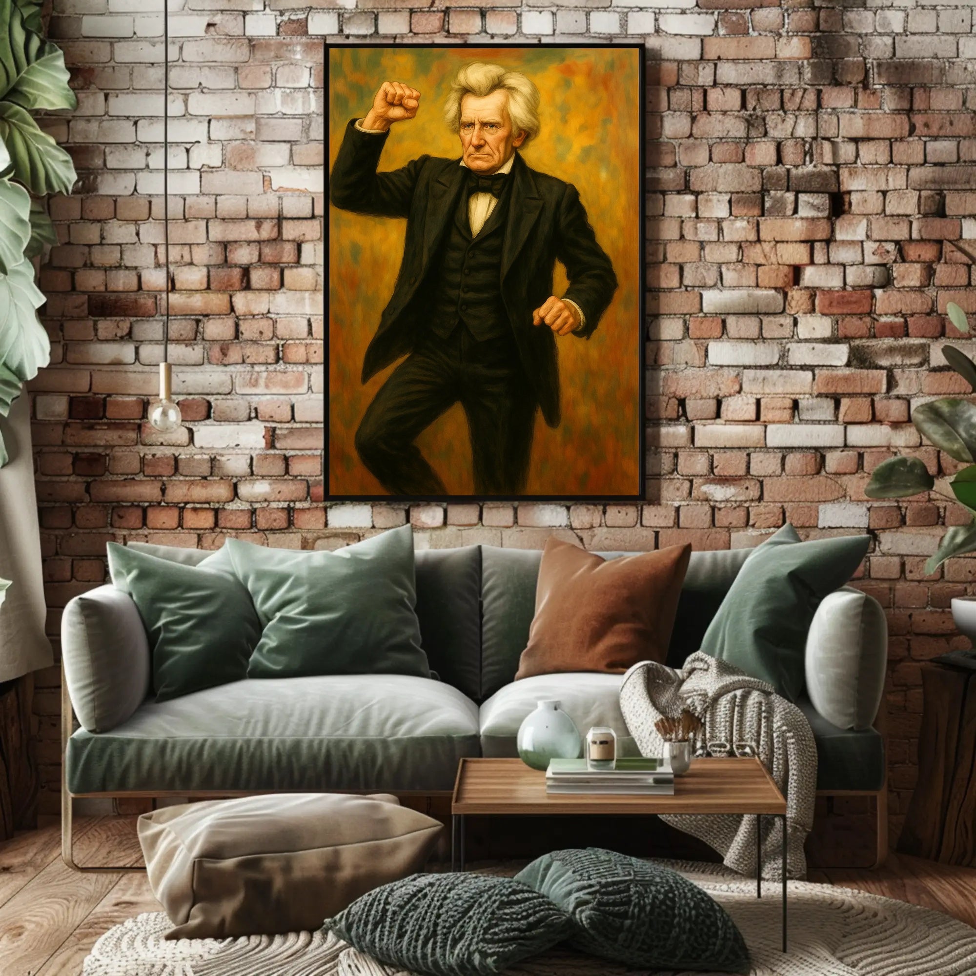 Andrew Jackson Fist Pump Presidential Poster