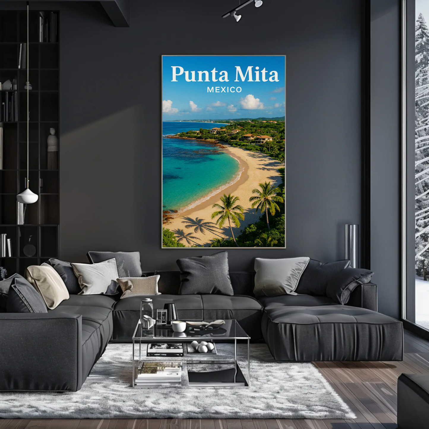 Punta Mita Mexico Coastline Villas Travel Poster