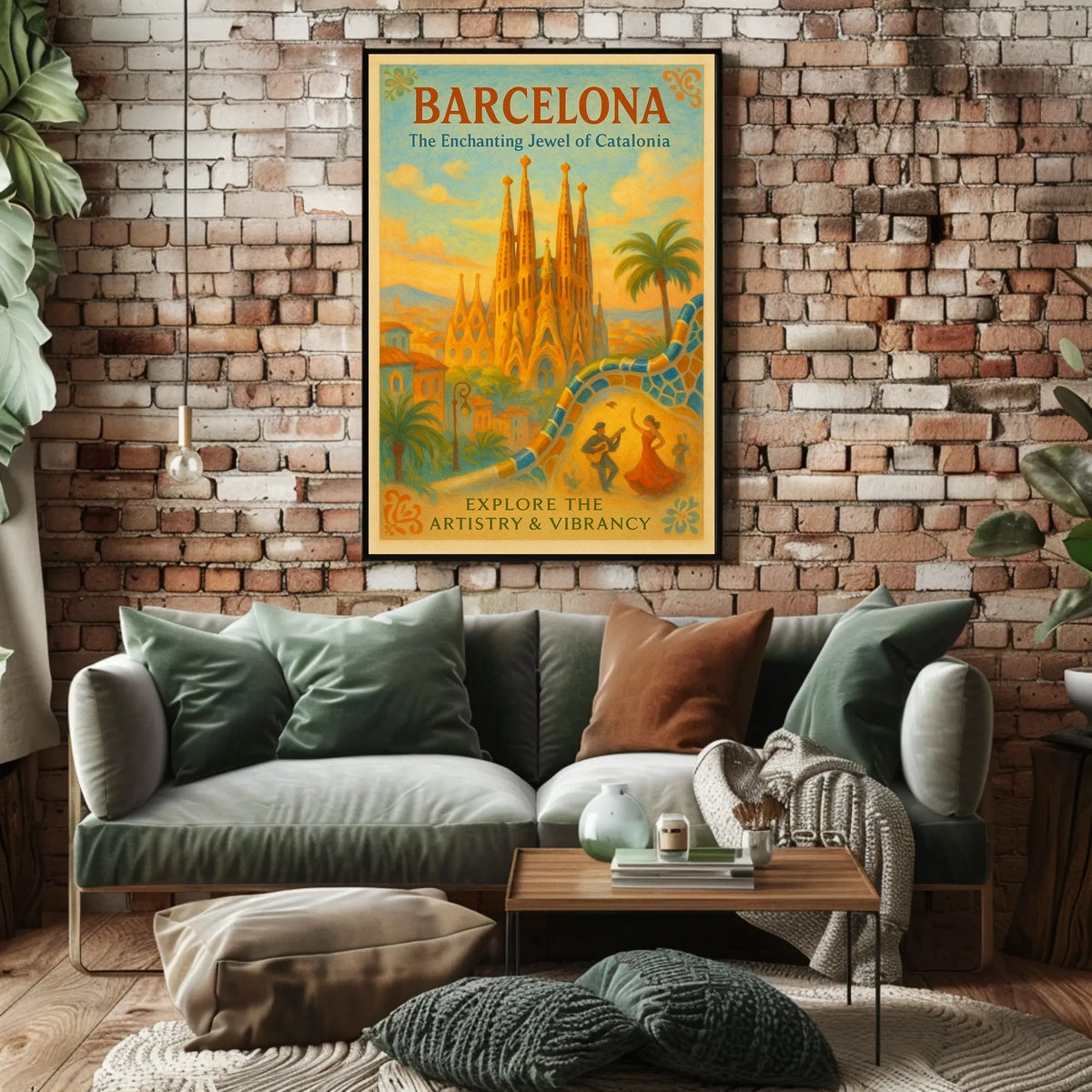 Barcelona The Enchanting Jewel of Catalonia Poster