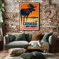 Canada Adventure Awaits: Vintage Travel Poster PosterGoat