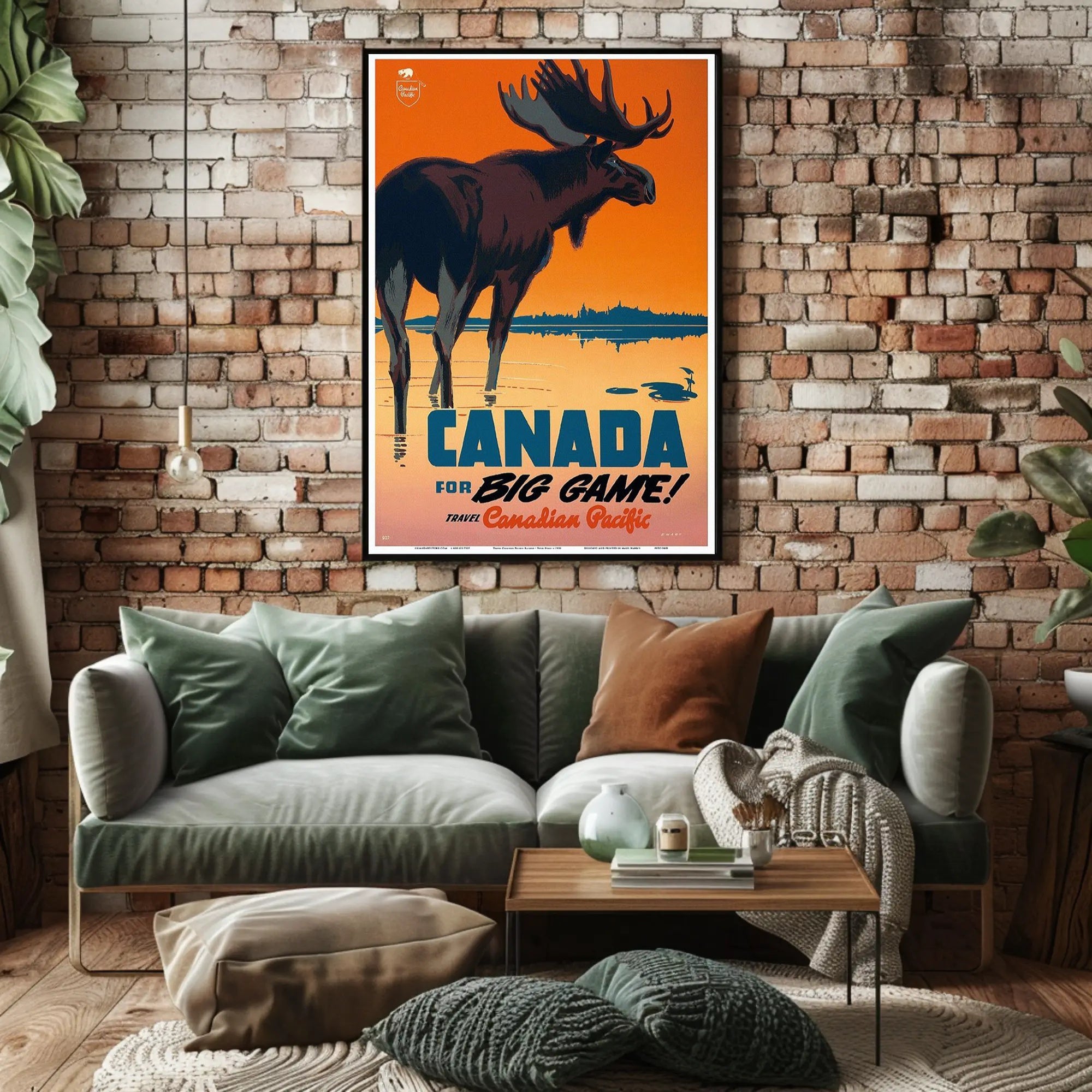 Canada Adventure Awaits: Vintage Travel Poster PosterGoat