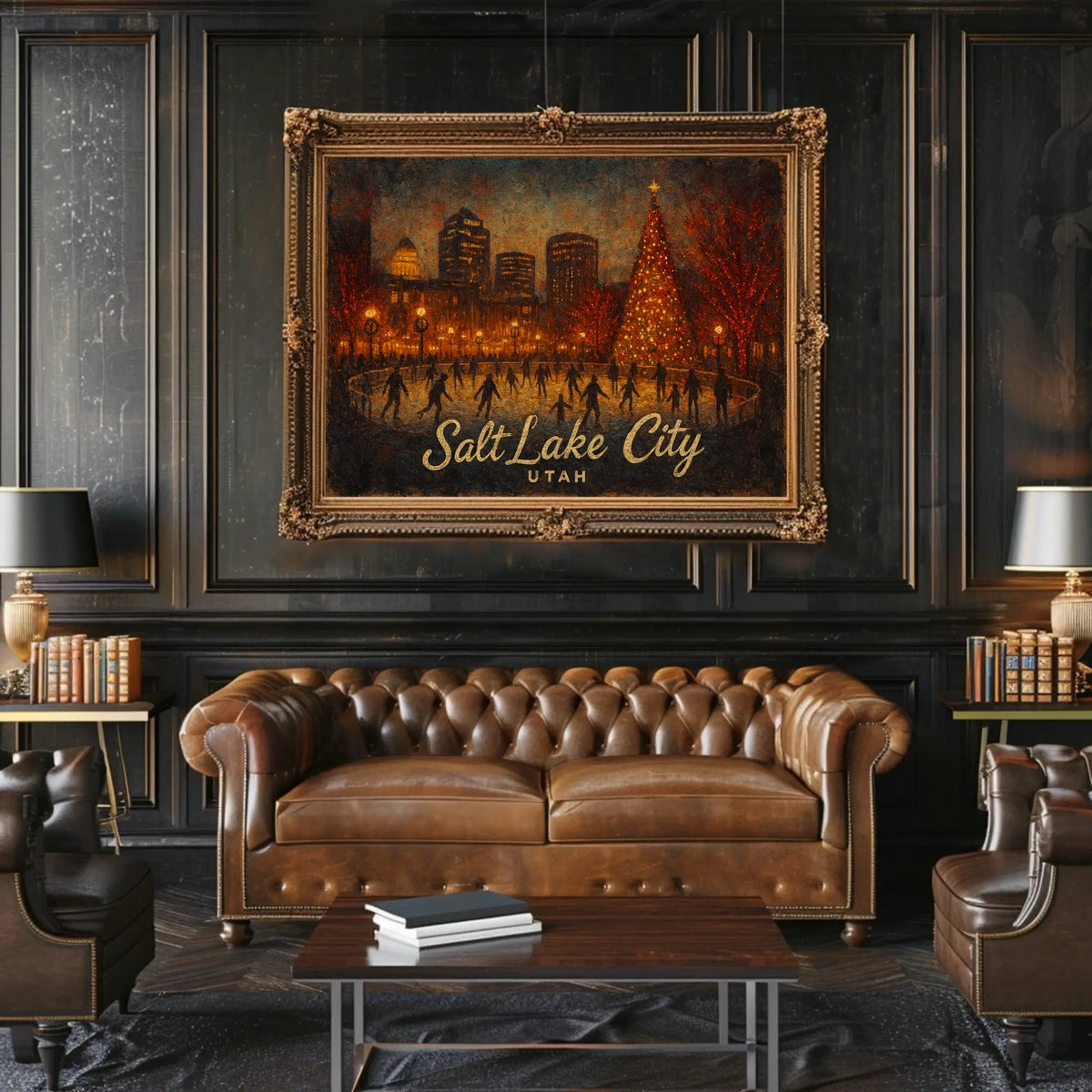 Salt Lake City Winter Wonderland Poster