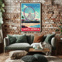 Santa Monica Ferris Wheel Poster