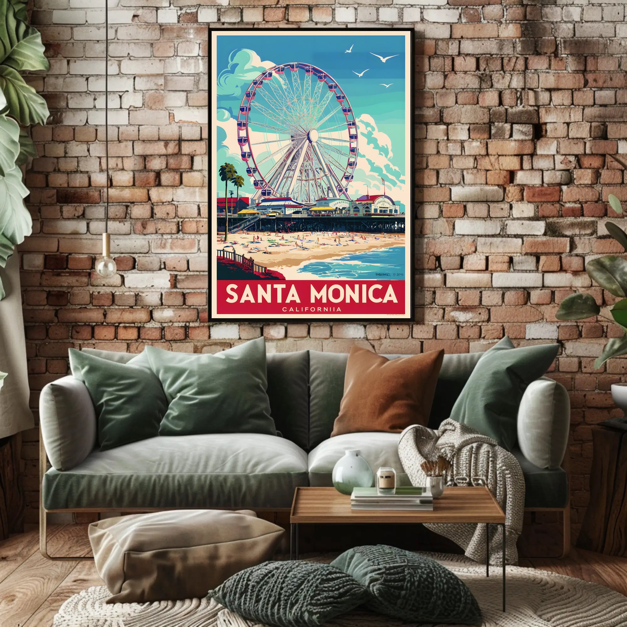 Santa Monica Ferris Wheel Poster